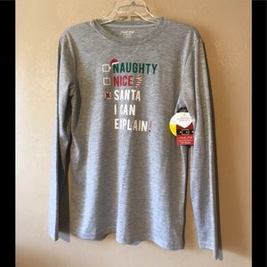 North Pole gray sleepwear shirt
